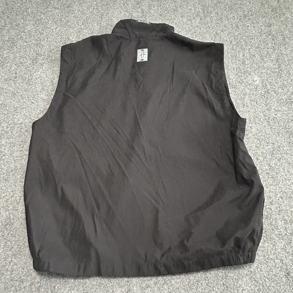 Sunice Mens Golf Vest Black Sleeveless  1/4 Zip Pockets Athletic Layering‎ L